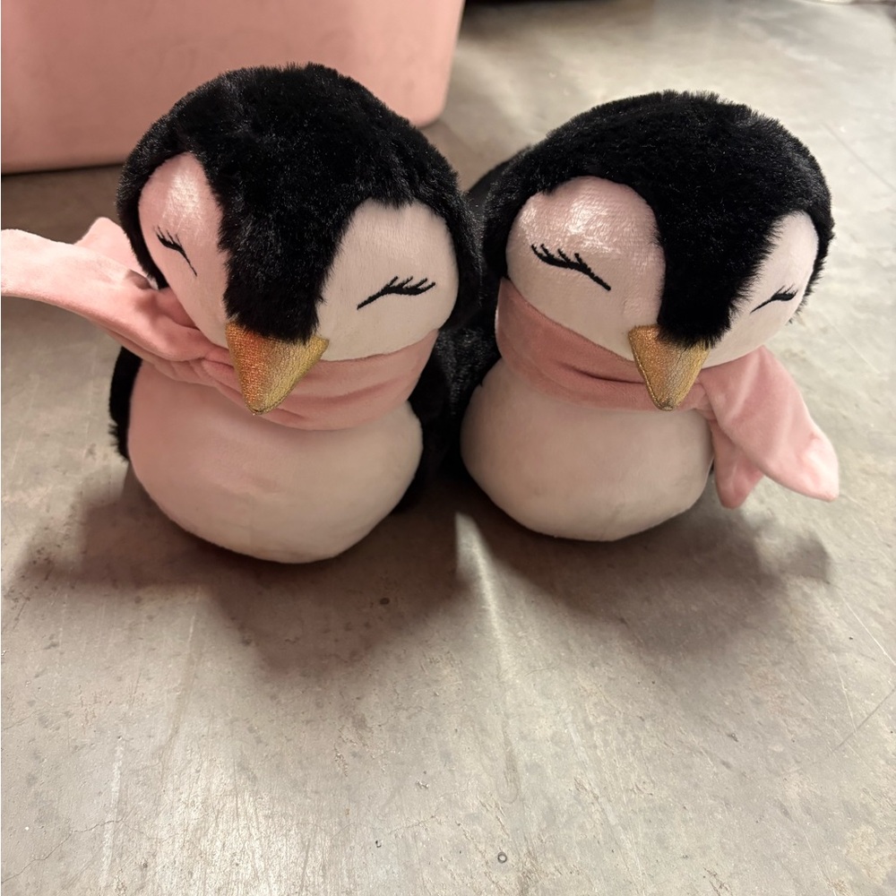 Old Navy Black and White Penguin Slippers